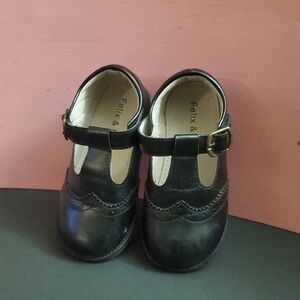 Felix & Friends Girls' Black Dress Mary Jane Shoes